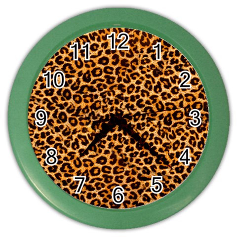 Leopard Color Wall Clock from ArtsNow.com Front