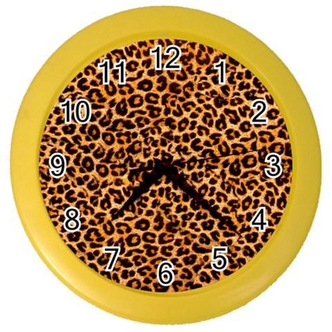 Leopard Color Wall Clock from ArtsNow.com Front