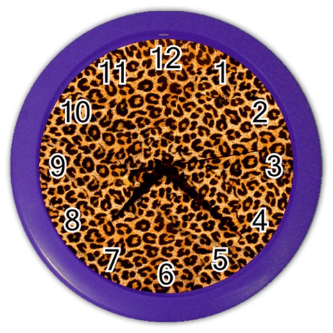 Leopard Color Wall Clock from ArtsNow.com Front