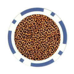 Leopard Poker Chip Card Guard from ArtsNow.com Front