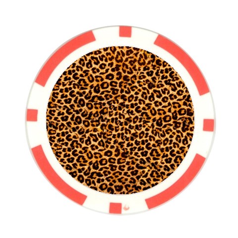 Leopard Poker Chip Card Guard (10 pack) from ArtsNow.com Front