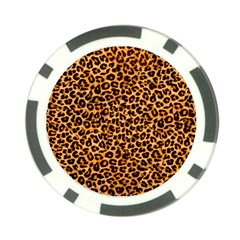 Leopard Poker Chip Card Guard (10 pack) from ArtsNow.com Front