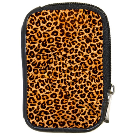 Leopard Compact Camera Leather Case from ArtsNow.com Front