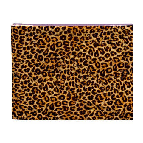 Leopard Cosmetic Bag (XL) from ArtsNow.com Front