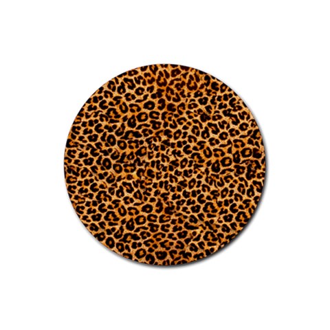 Leopard Rubber Coaster (Round) from ArtsNow.com Front