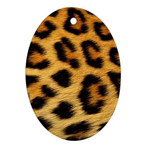 Cheetah Ornament (Oval) from ArtsNow.com Front