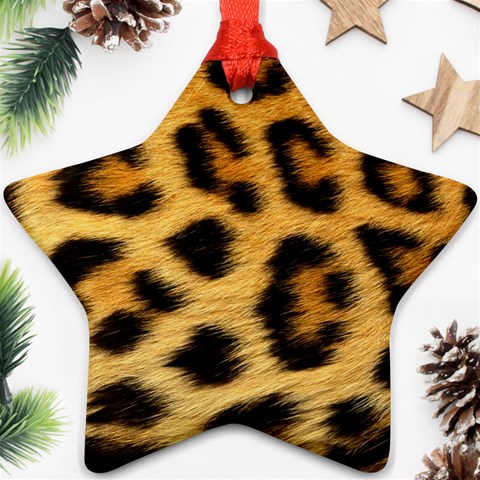 Cheetah Ornament (Star) from ArtsNow.com Front