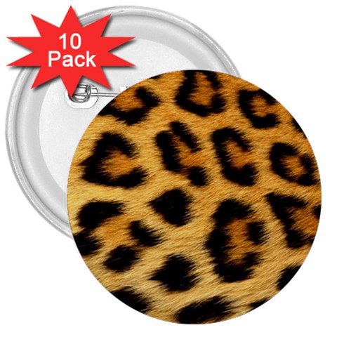 Cheetah 3  Button (10 pack) from ArtsNow.com Front