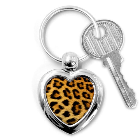 Cheetah Key Chain (Heart) from ArtsNow.com Front