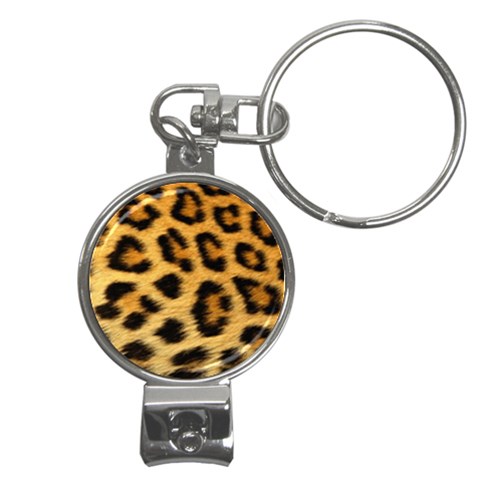 Cheetah Nail Clippers Key Chain from ArtsNow.com Front