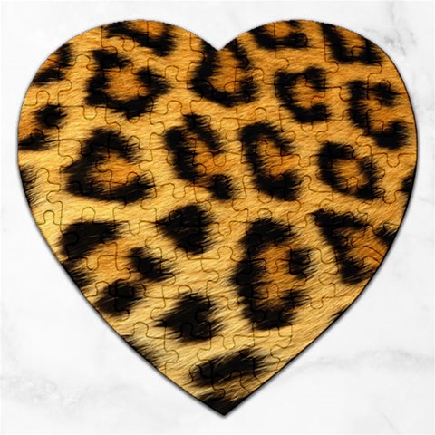 Cheetah Jigsaw Puzzle (Heart) from ArtsNow.com Front