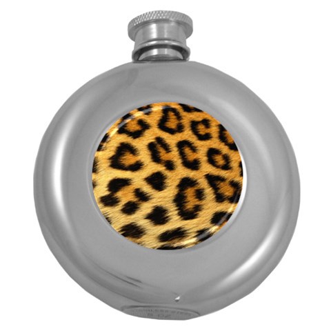 Cheetah Hip Flask (5 oz) from ArtsNow.com Front