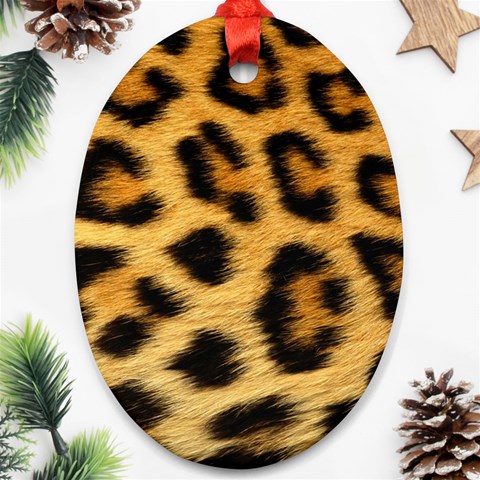 Cheetah Oval Ornament (Two Sides) from ArtsNow.com Back