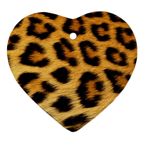 Cheetah Heart Ornament (Two Sides) from ArtsNow.com Back