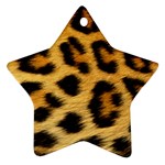 Cheetah Star Ornament (Two Sides)