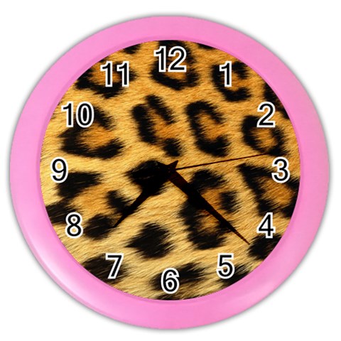 Cheetah Color Wall Clock from ArtsNow.com Front