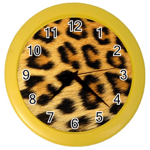 Cheetah Color Wall Clock from ArtsNow.com Front