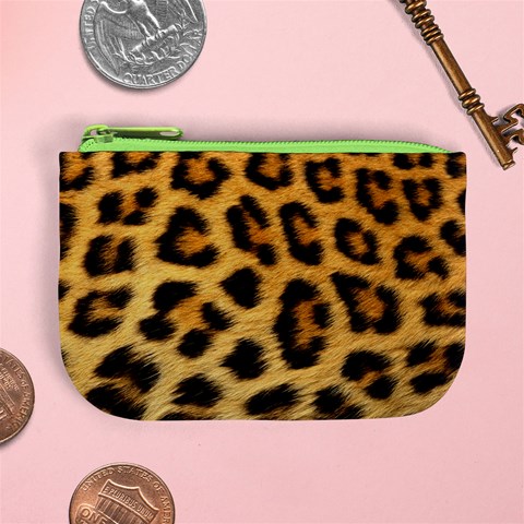 Cheetah Mini Coin Purse from ArtsNow.com Front