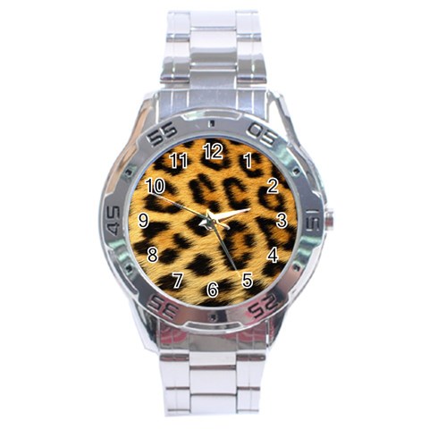 Cheetah Stainless Steel Analogue Men’s Watch from ArtsNow.com Front