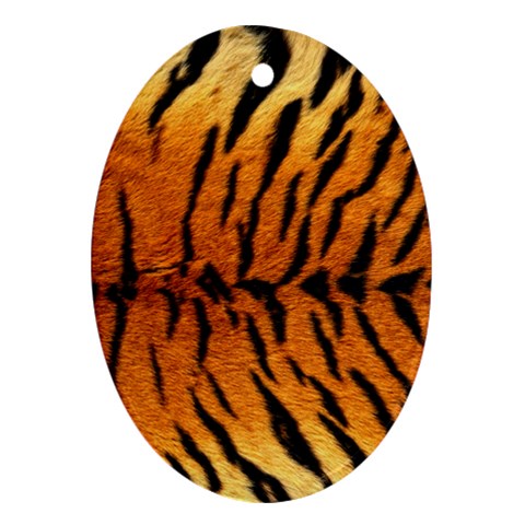 Tiger Ornament (Oval) from ArtsNow.com Front