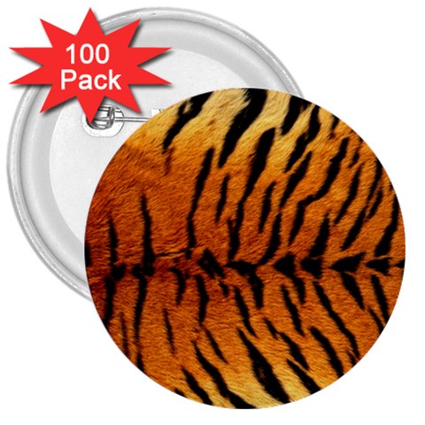 Tiger 3  Button (100 pack) from ArtsNow.com Front