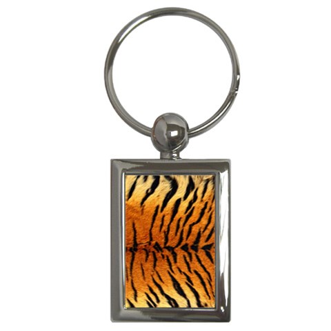 Tiger Key Chain (Rectangle) from ArtsNow.com Front