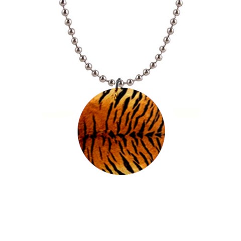 Tiger 1  Button Necklace from ArtsNow.com Front