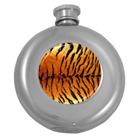 Tiger Hip Flask (5 oz) from ArtsNow.com Front