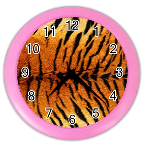 Tiger Color Wall Clock from ArtsNow.com Front