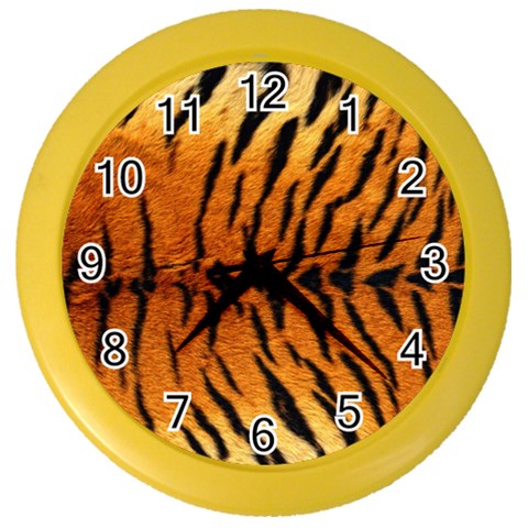 Tiger Color Wall Clock from ArtsNow.com Front