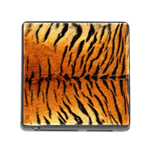 Tiger Memory Card Reader with Storage (Square) from ArtsNow.com Front