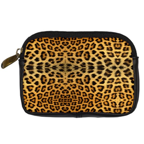 Cheetah Digital Camera Leather Case from ArtsNow.com Front