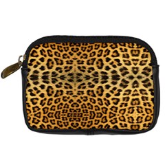 Cheetah Digital Camera Leather Case from ArtsNow.com Front