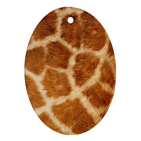 Giraffe Ornament (Oval) from ArtsNow.com Front