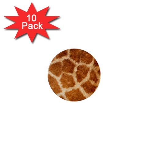 Giraffe 1  Mini Button (10 pack)  from ArtsNow.com Front