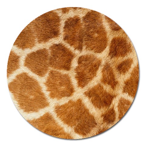 Giraffe Magnet 5  (Round) from ArtsNow.com Front