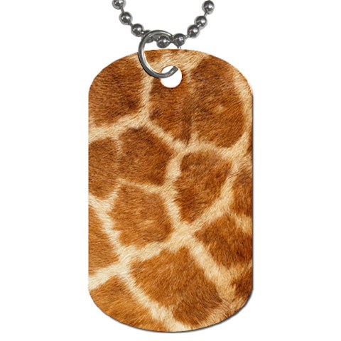 Giraffe Dog Tag (One Side) from ArtsNow.com Front