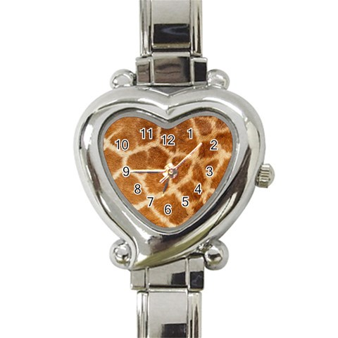 Giraffe Heart Italian Charm Watch from ArtsNow.com Front