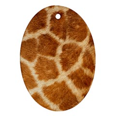 Giraffe Oval Ornament (Two Sides) from ArtsNow.com Back