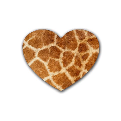 Giraffe Rubber Coaster (Heart) from ArtsNow.com Front