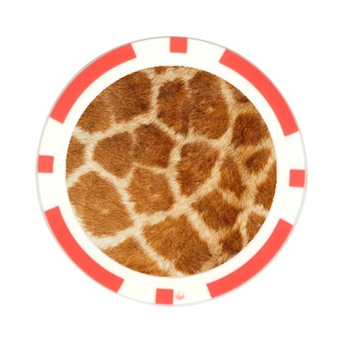 Giraffe Poker Chip Card Guard from ArtsNow.com Front