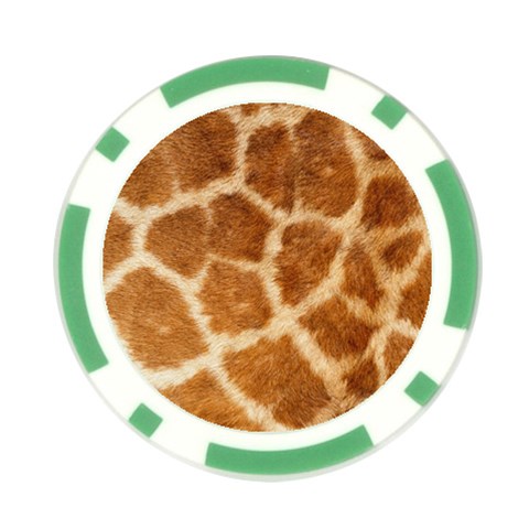 Giraffe Poker Chip Card Guard from ArtsNow.com Front