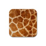 Giraffe Rubber Square Coaster (4 pack)