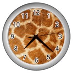 Giraffe Wall Clock (Silver)