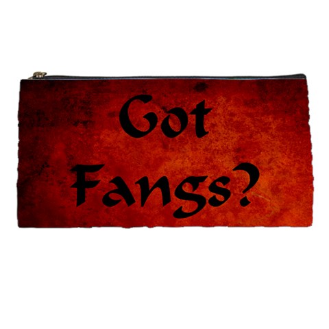 Got Fangs? Pencil Case from ArtsNow.com Front