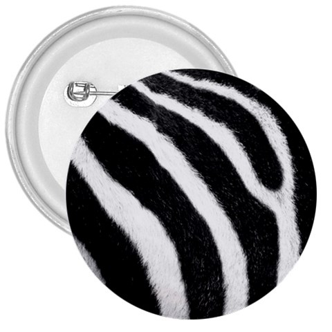 Zebra 3  Button from ArtsNow.com Front