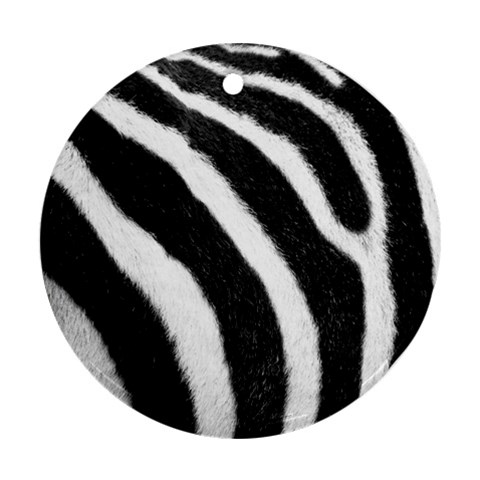 Zebra Ornament (Round) from ArtsNow.com Front