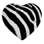 Zebra Ornament (Heart)