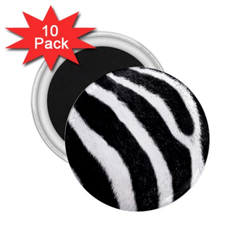 Zebra 2.25  Magnet (10 pack) from ArtsNow.com Front