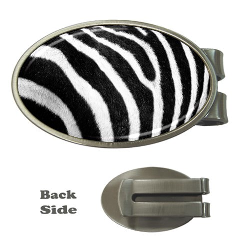 Zebra Money Clip (Oval) from ArtsNow.com Front